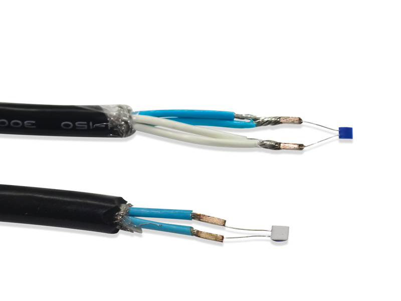 精密電阻焊機之線束壓方整形焊接技術 - 電子線束焊接 - 8 PT100鉑電阻與電子線焊接